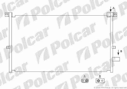 Polcar 3218K8C2 - Конденсатор, кондиціонер autozip.com.ua