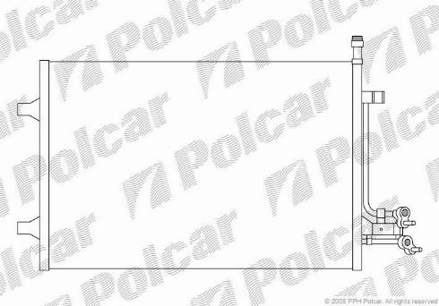 Polcar 3212K82X - Конденсатор, кондиціонер autozip.com.ua