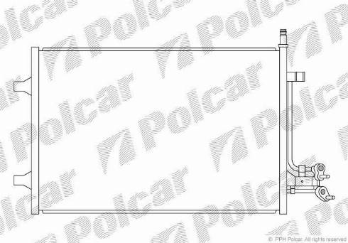 Polcar 3212K8C2 - Конденсатор, кондиціонер autozip.com.ua