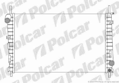 Polcar 3217083X - Радіатор, охолодження двигуна autozip.com.ua