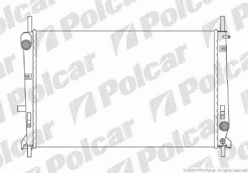 Polcar 321708-3 - Радіатор, охолодження двигуна autozip.com.ua