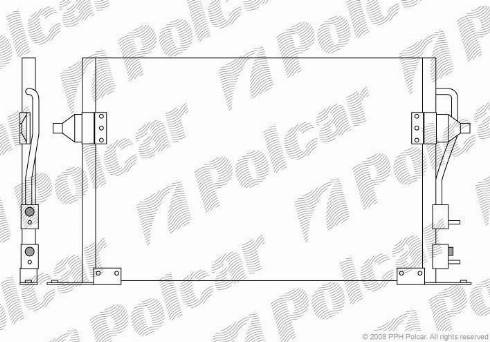 Polcar 3217K81X - Конденсатор, кондиціонер autozip.com.ua