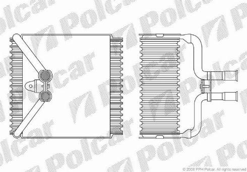Polcar 3217P81X - Випарник, кондиціонер autozip.com.ua