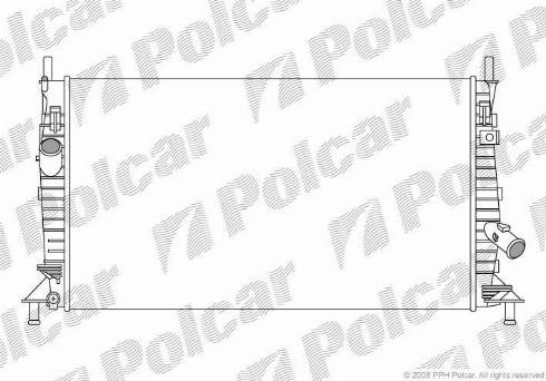 Polcar 3235084X - Радіатор, охолодження двигуна autozip.com.ua