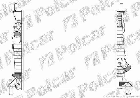 Polcar 3235081X - Радіатор, охолодження двигуна autozip.com.ua