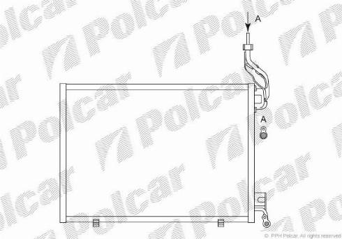 Polcar 3238K82X - Конденсатор, кондиціонер autozip.com.ua