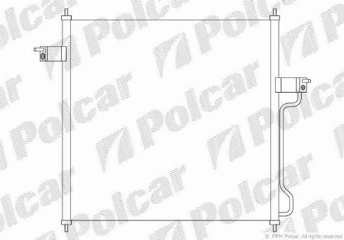 Polcar 3271K8C1 - Конденсатор, кондиціонер autozip.com.ua