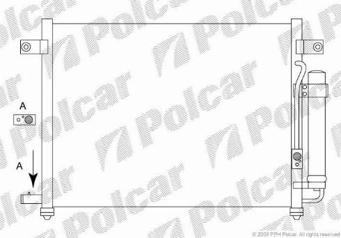 Polcar 2905K8C1 - Конденсатор, кондиціонер autozip.com.ua