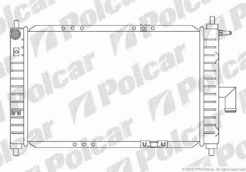 Polcar 290208-3 - Радіатор, охолодження двигуна autozip.com.ua