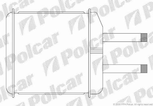 Polcar 2902N8-1 - Теплообмінник, опалення салону autozip.com.ua