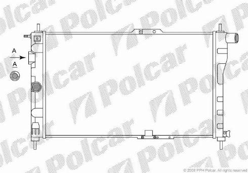 Polcar 291008A1 - Радіатор, охолодження двигуна autozip.com.ua