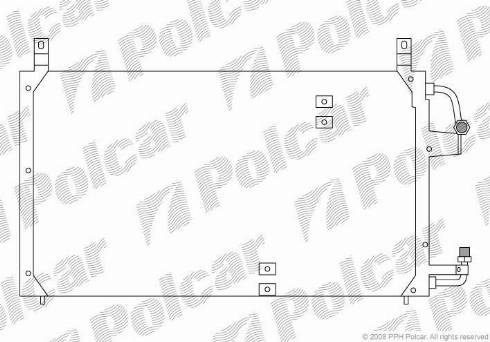 Polcar 2910K8B1 - Конденсатор, кондиціонер autozip.com.ua