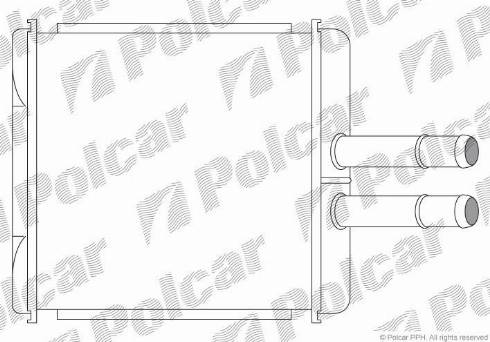 Polcar 2912N8-1 - Теплообмінник, опалення салону autozip.com.ua