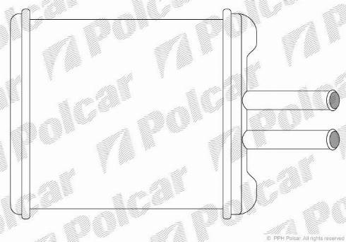 Polcar 2912N8A1 - Теплообмінник, опалення салону autozip.com.ua