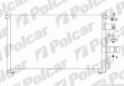 Polcar 2933K8C1 - Конденсатор, кондиціонер autozip.com.ua