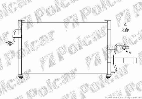 Polcar 2922K8C1 - Конденсатор, кондиціонер autozip.com.ua