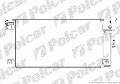 Polcar 2970K8C2 - Конденсатор, кондиціонер autozip.com.ua