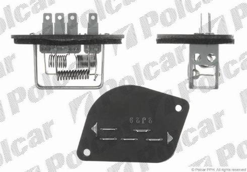 Polcar 2404KST-1 - Вимикач вентилятора, опалення / вентиляція autozip.com.ua