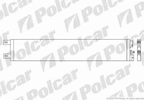 Polcar 2401K8C1 - Конденсатор, кондиціонер autozip.com.ua