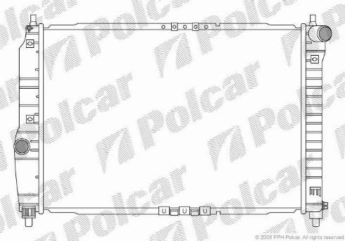 Polcar 2500083X - Радіатор, охолодження двигуна autozip.com.ua