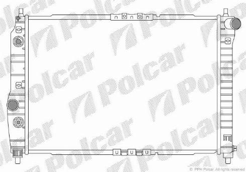 Polcar 250008-2 - Радіатор, охолодження двигуна autozip.com.ua