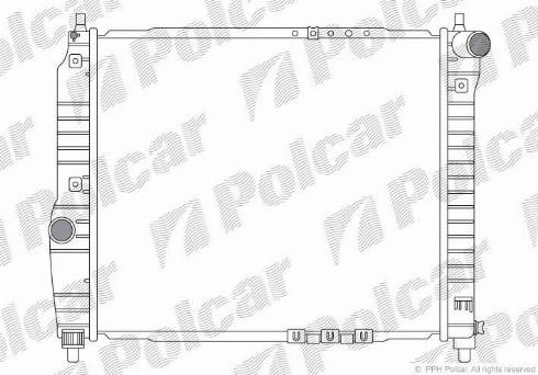 Polcar 250008-X - Радіатор, охолодження двигуна autozip.com.ua