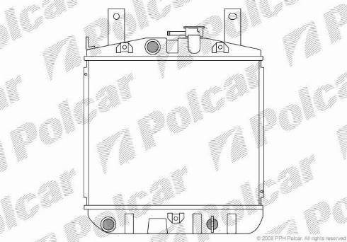 Polcar 2601084K - Радіатор, охолодження двигуна autozip.com.ua