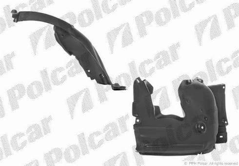Polcar 2040FL-2 - Обшивка, колісна ніша autozip.com.ua