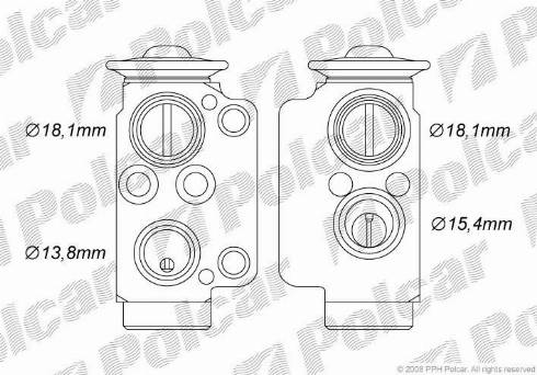 Polcar 2040KZ-1 - Розширювальний клапан, кондиціонер autozip.com.ua