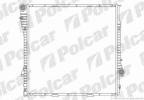 Polcar 2050084X - Радіатор, охолодження двигуна autozip.com.ua