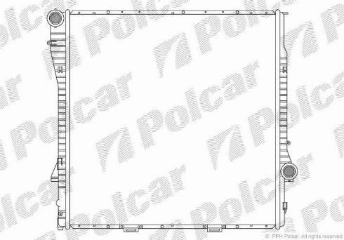 Polcar 205008-4 - Радіатор, охолодження двигуна autozip.com.ua