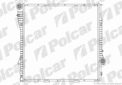 Polcar 2050081X - Радіатор, охолодження двигуна autozip.com.ua