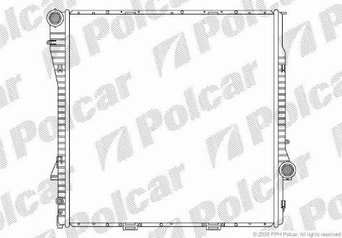 Polcar 205008-3 - Радіатор, охолодження двигуна autozip.com.ua
