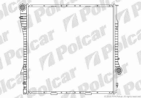 Polcar 2050083X - Радіатор, охолодження двигуна autozip.com.ua