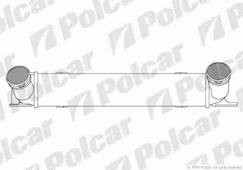 Polcar 2001J8-1 - Интеркулер autozip.com.ua