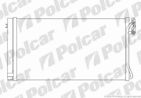 Polcar 2001K8C2 - Конденсатор, кондиціонер autozip.com.ua