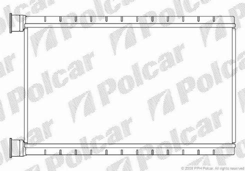 Polcar 2001N81X - Теплообмінник, опалення салону autozip.com.ua