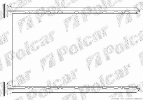 Polcar 2001N82X - Теплообмінник, опалення салону autozip.com.ua