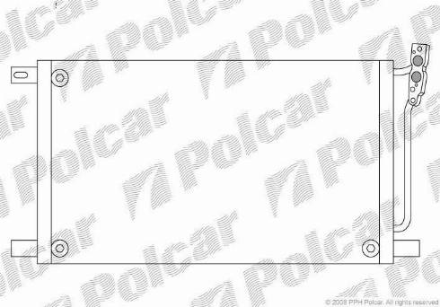 Polcar 2008K82X - Конденсатор, кондиціонер autozip.com.ua