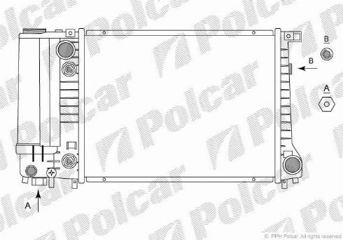 Polcar 200308-1 - Радіатор, охолодження двигуна autozip.com.ua
