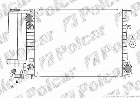 Polcar 200308A1 - Радіатор, охолодження двигуна autozip.com.ua