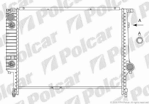 Polcar 200708-4 - Радіатор, охолодження двигуна autozip.com.ua