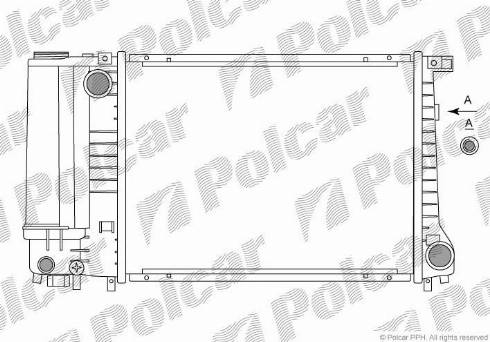 Polcar 200708A1 - Радіатор, охолодження двигуна autozip.com.ua