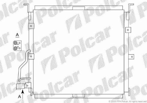 Polcar 2007K8C5 - Конденсатор, кондиціонер autozip.com.ua