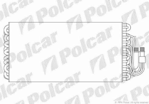 Polcar 2007P8-2 - Випарник, кондиціонер autozip.com.ua