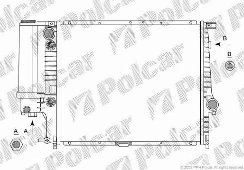 Polcar 201408-1 - Радіатор, охолодження двигуна autozip.com.ua