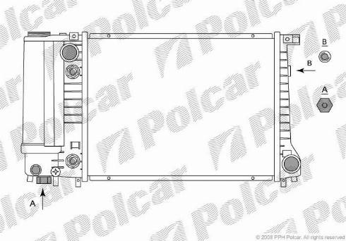 Polcar 201408-2 - Радіатор, охолодження двигуна autozip.com.ua