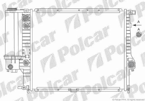 Polcar 201408A1 - Радіатор, охолодження двигуна autozip.com.ua