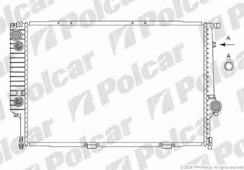 Polcar 2015089X - Радіатор, охолодження двигуна autozip.com.ua