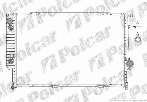Polcar 201508-9 - Радіатор, охолодження двигуна autozip.com.ua